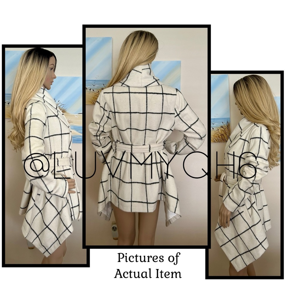 Chicwish Grid Rabato Coat🎉HP🎉 - Picture 2 of 4